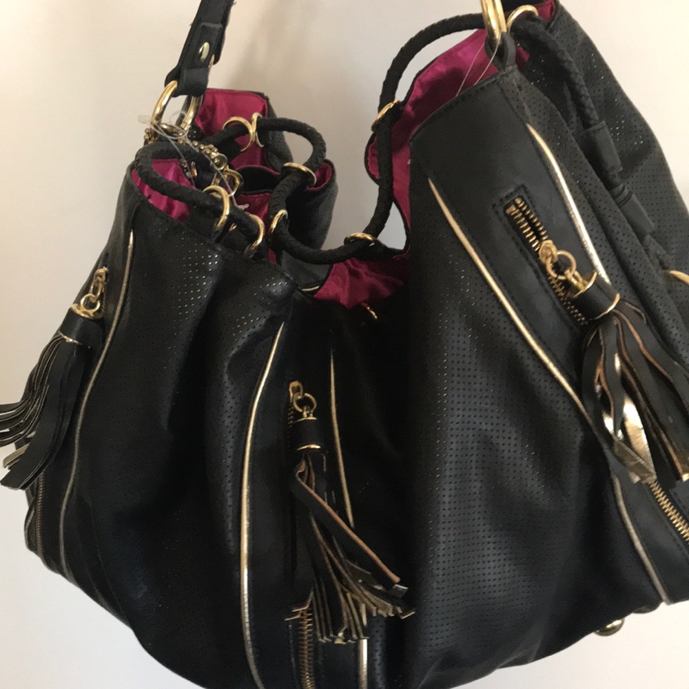 Adorable black and pink bag
